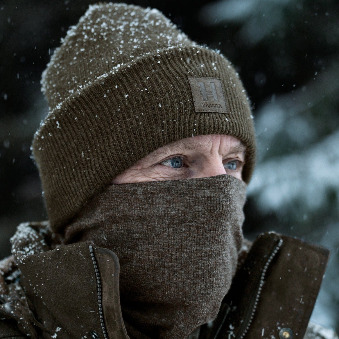 Härkila - Kodiak CleverWool Halsedisse // Dark hunting green