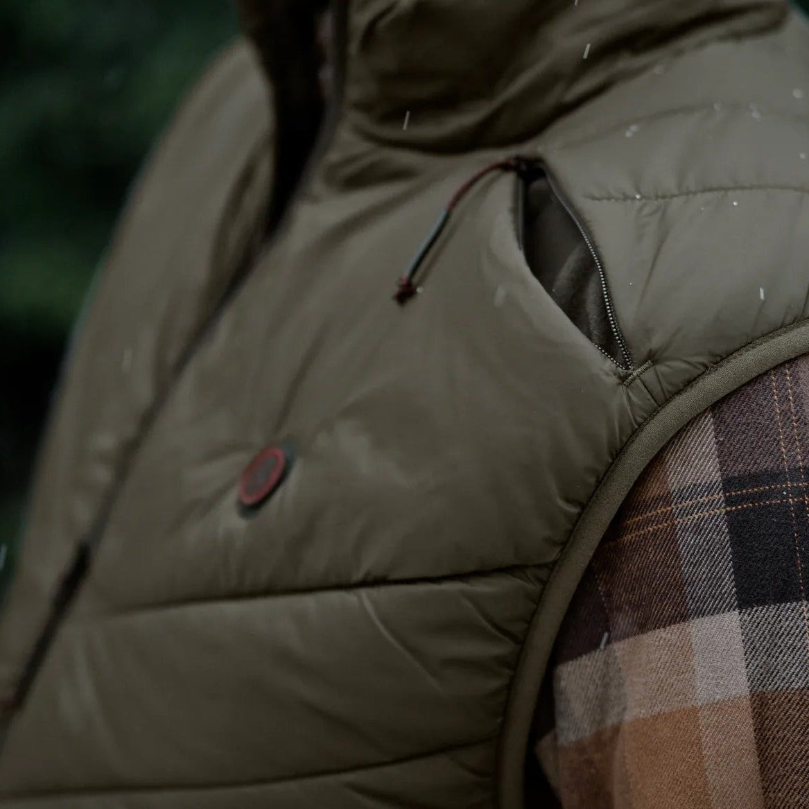 Härkila - Heat Insulated Vest // Willow Green / Shadow brown