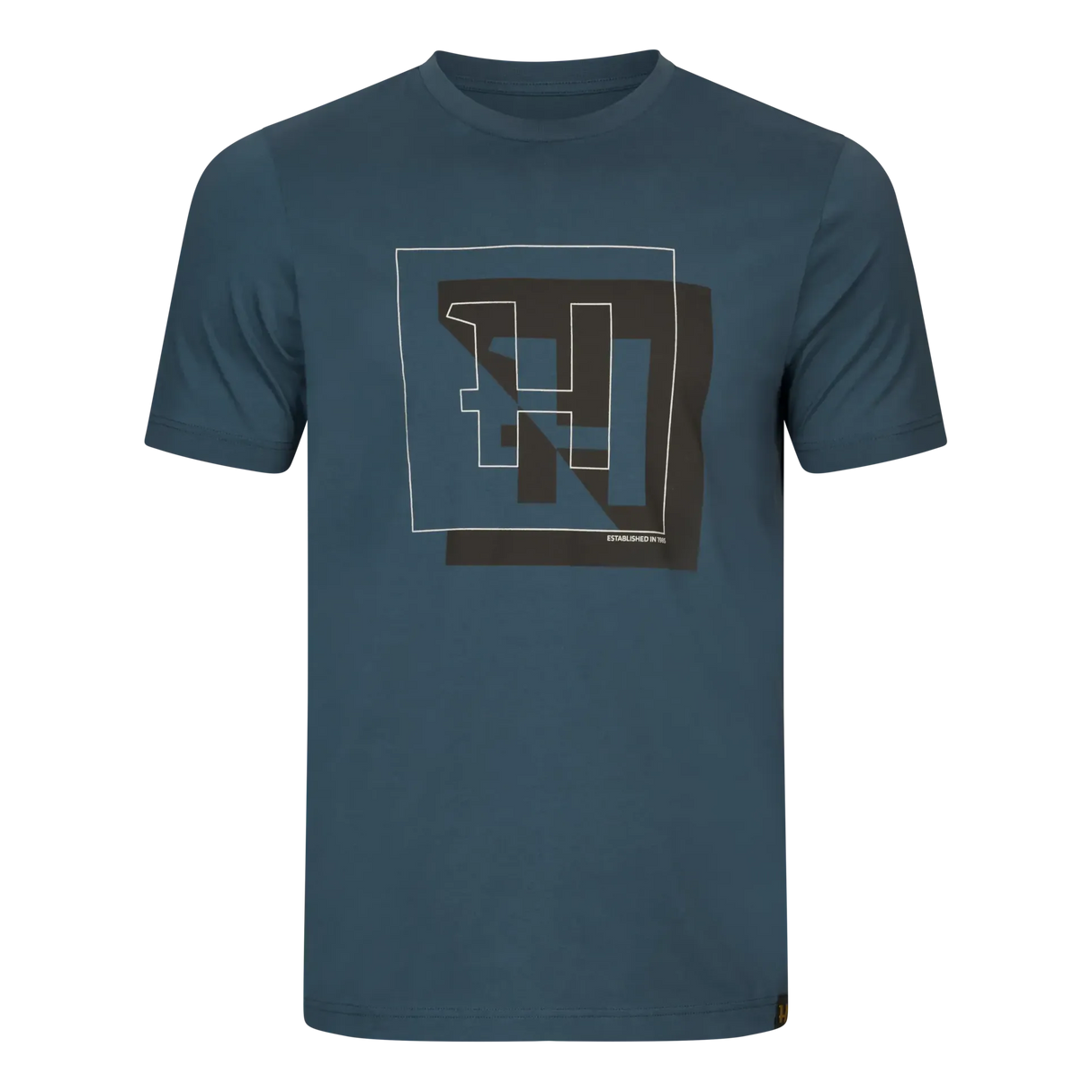 Härkila - H-logo S/S T-shirt // Sea Blue fra Härkila - billede nr. 1 hos GrejFreak.dk