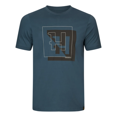 Härkila - H-logo S/S T-shirt // Sea Blue fra Härkila - billede nr. 1 hos GrejFreak.dk
