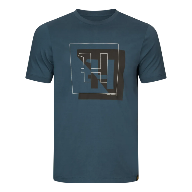 Härkila - H-logo S/S T-shirt // Sea Blue fra Härkila - billede nr. 1 hos GrejFreak.dk