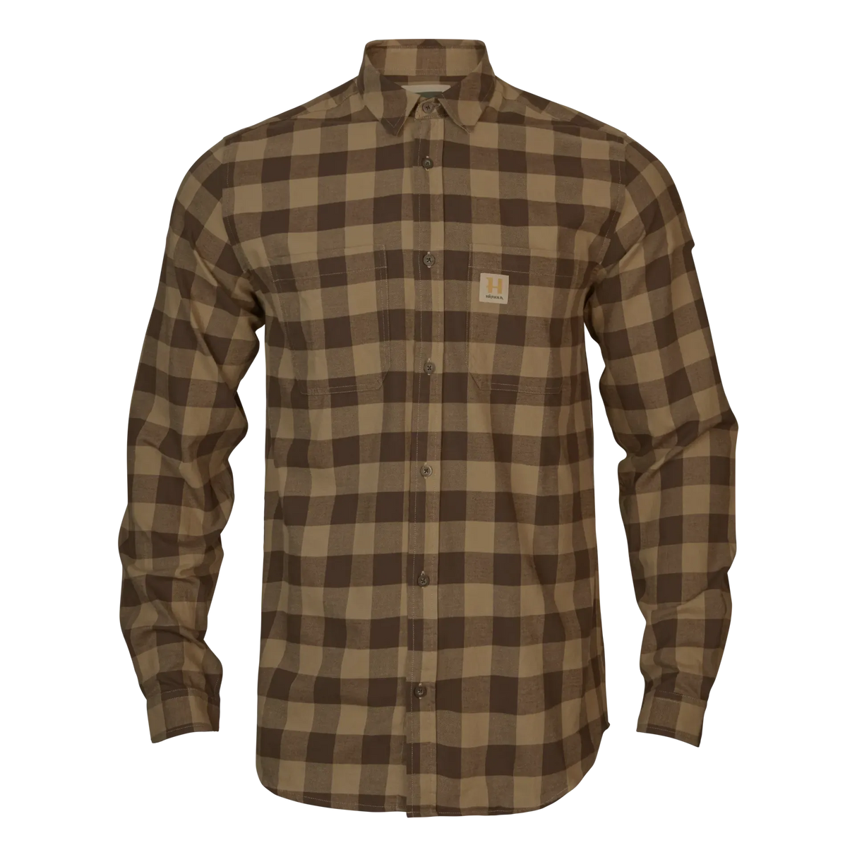 Härkila - Skandinavisk L/S-Skjorte // Antique Bronze Check fra Härkila - billede nr. 1 hos GrejFreak.dk