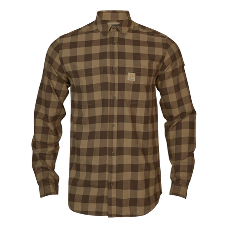 Härkila - Skandinavisk L/S-Skjorte // Antique Bronze Check fra Härkila - billede nr. 1 hos GrejFreak.dk