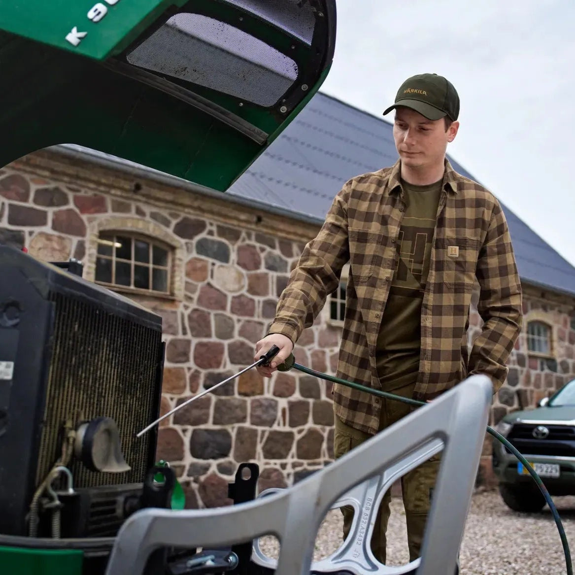 Härkila - Skandinavisk L/S-Skjorte // Antique Bronze Check fra Härkila - billede nr. 3 hos GrejFreak.dk