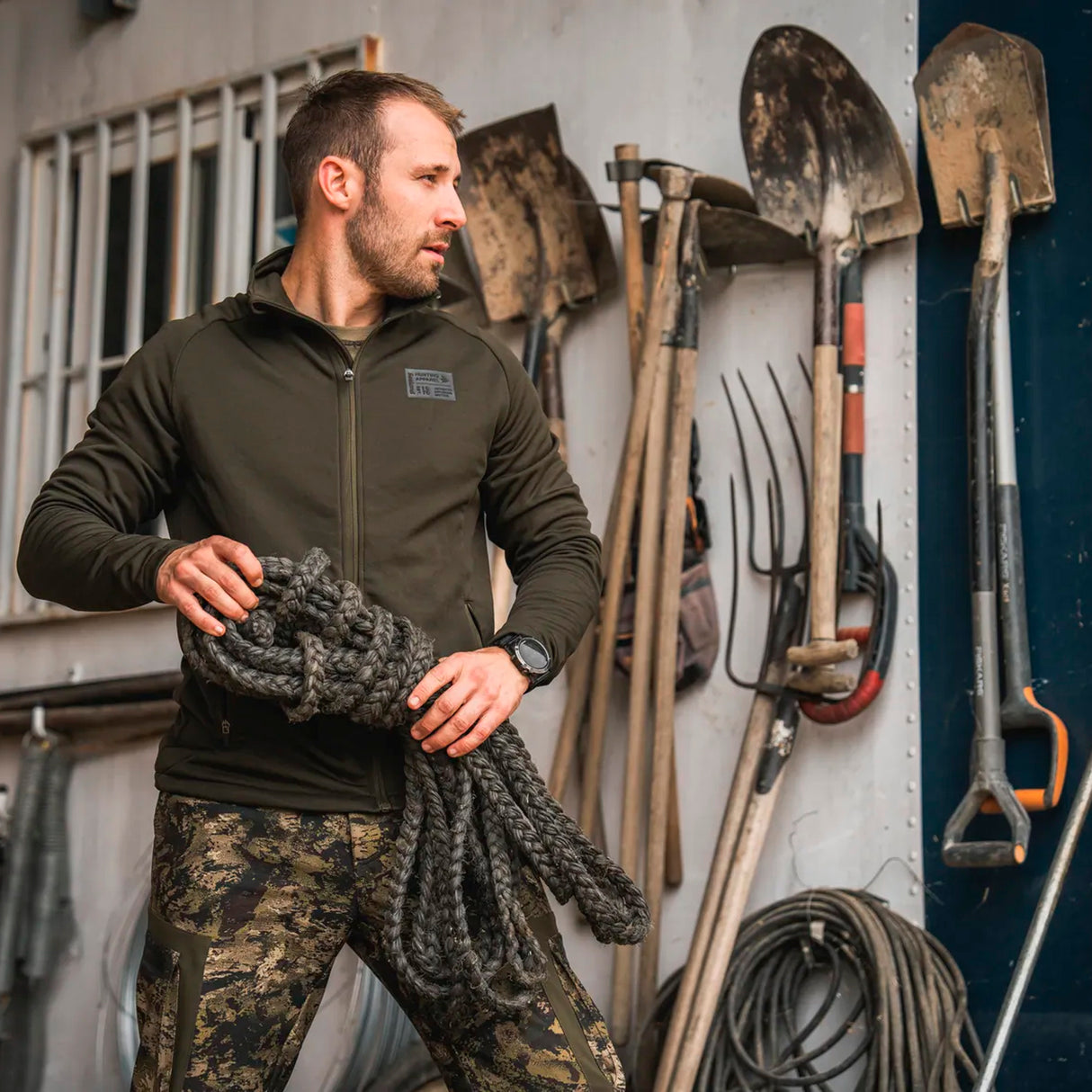 Seeland - Tidal Fleece Jakke // Pine green fra Seeland - billede nr. 6 hos GrejFreak.dk