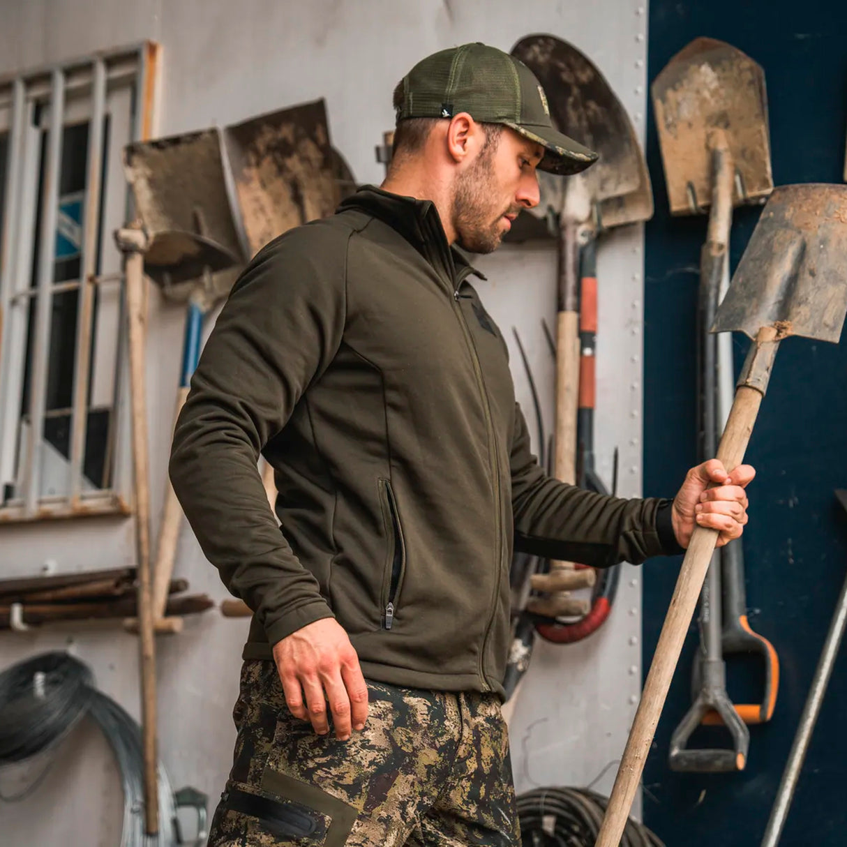 Seeland - Tidal Fleece Jakke // Pine green fra Seeland - billede nr. 8 hos GrejFreak.dk