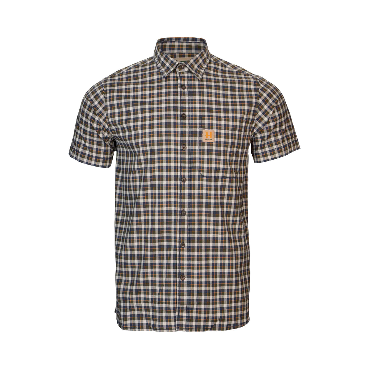 Härkila - Fjell S/S-skjorte // Naval Blue Check fra Härkila - billede nr. 1 hos GrejFreak.dk