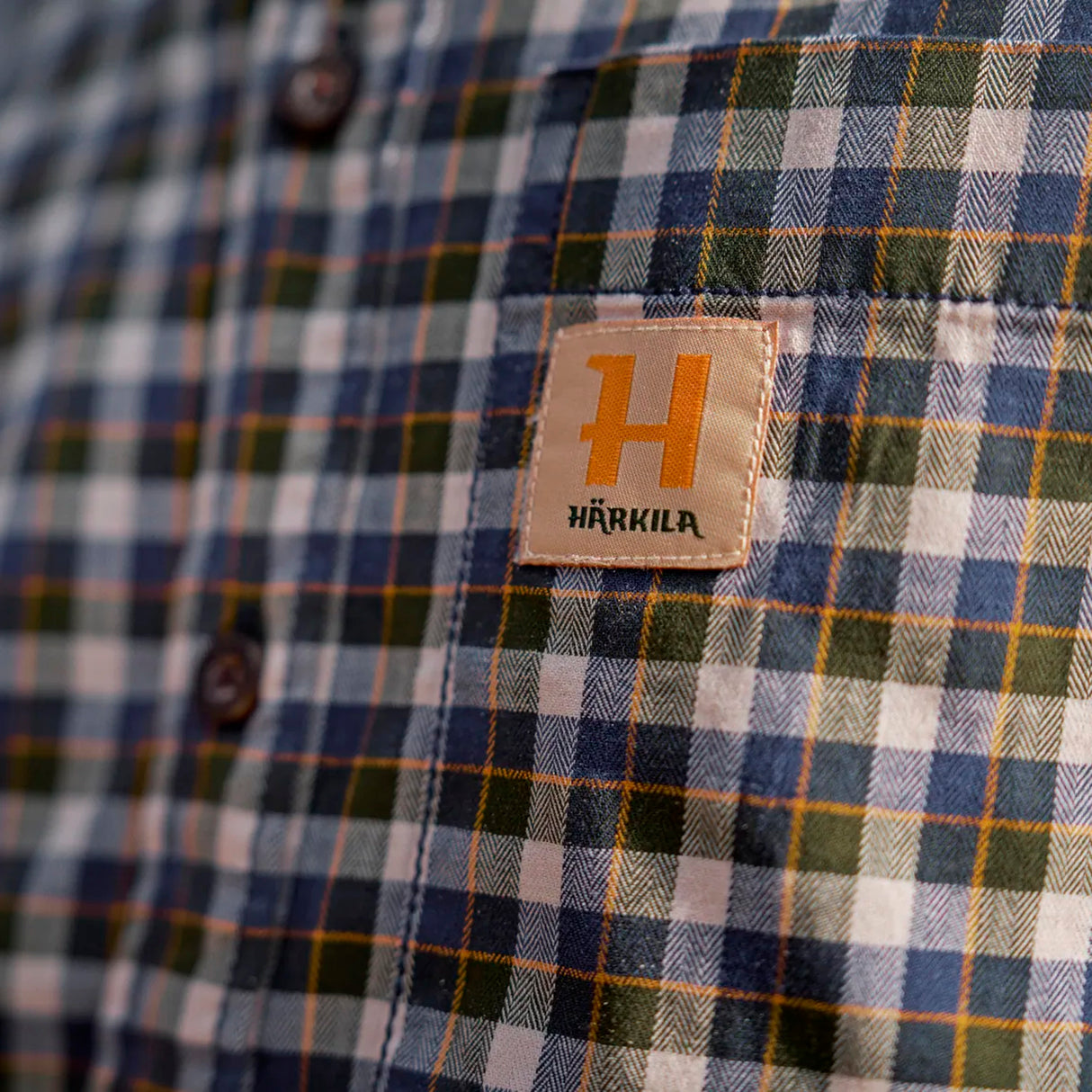 Härkila - Fjell S/S-skjorte // Naval Blue Check fra Härkila - billede nr. 5 hos GrejFreak.dk