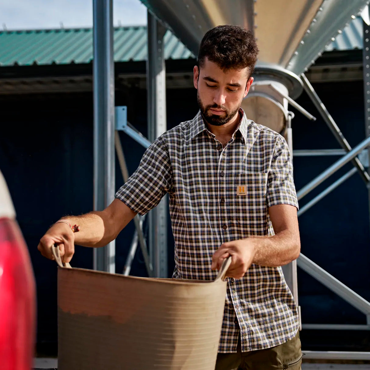 Härkila - Fjell S/S-skjorte // Naval Blue Check fra Härkila - billede nr. 6 hos GrejFreak.dk