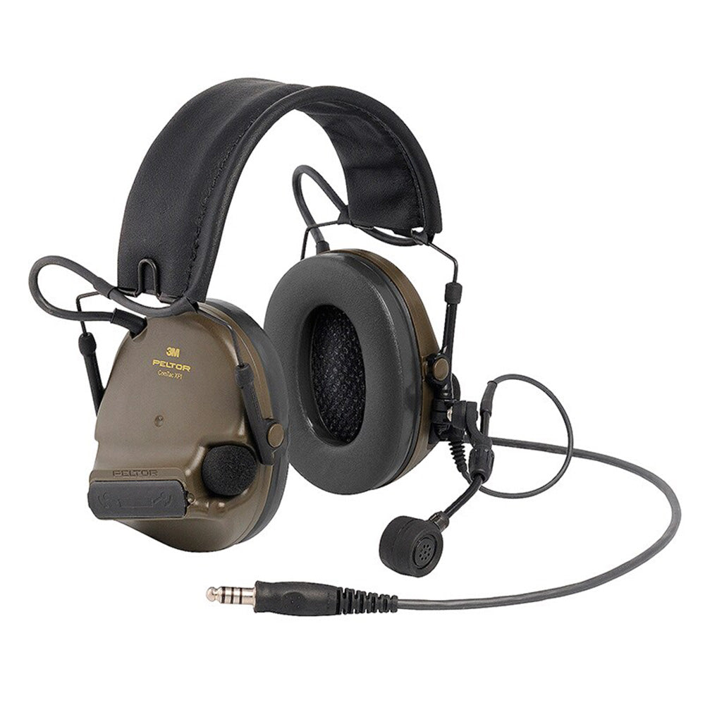 3M Peltor - ComTac XPI NATO Wired Headset m. Dynamisk Mikrofon Grøn 28 dB fra 3M Peltor - billede nr. 1 hos GrejFreak.dk