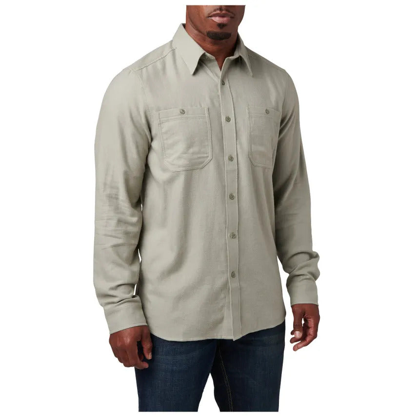 5.11 - Silverwood Flannel Skjorte // Shadow Green fra 5.11 - billede nr. 2 hos GrejFreak.dk