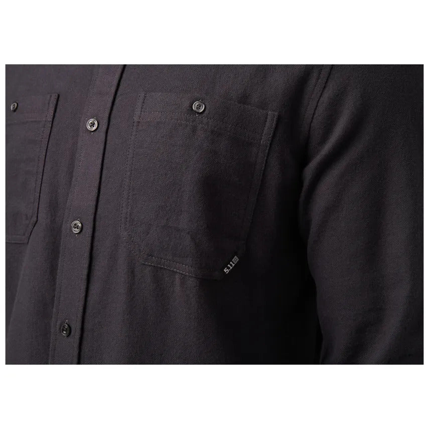 5.11 - Silverwood Flannel Skjorte // Volcanic fra 5.11 - billede nr. 5 hos GrejFreak.dk