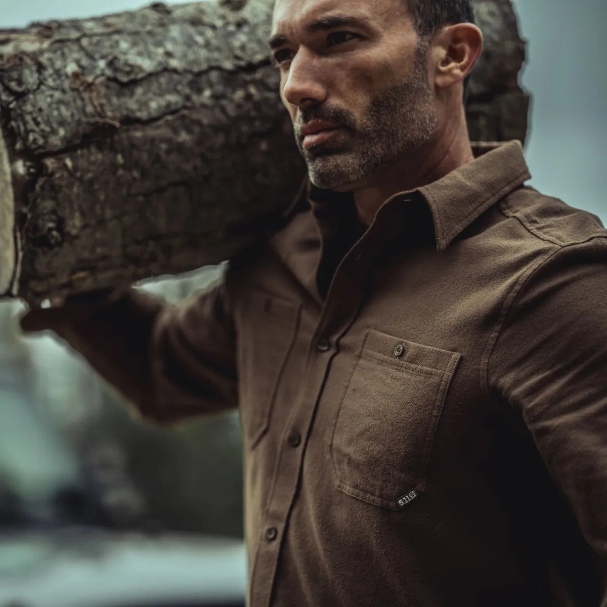 5.11 - Silverwood Flannel Skjorte // Volcanic fra 5.11 - billede nr. 7 hos GrejFreak.dk