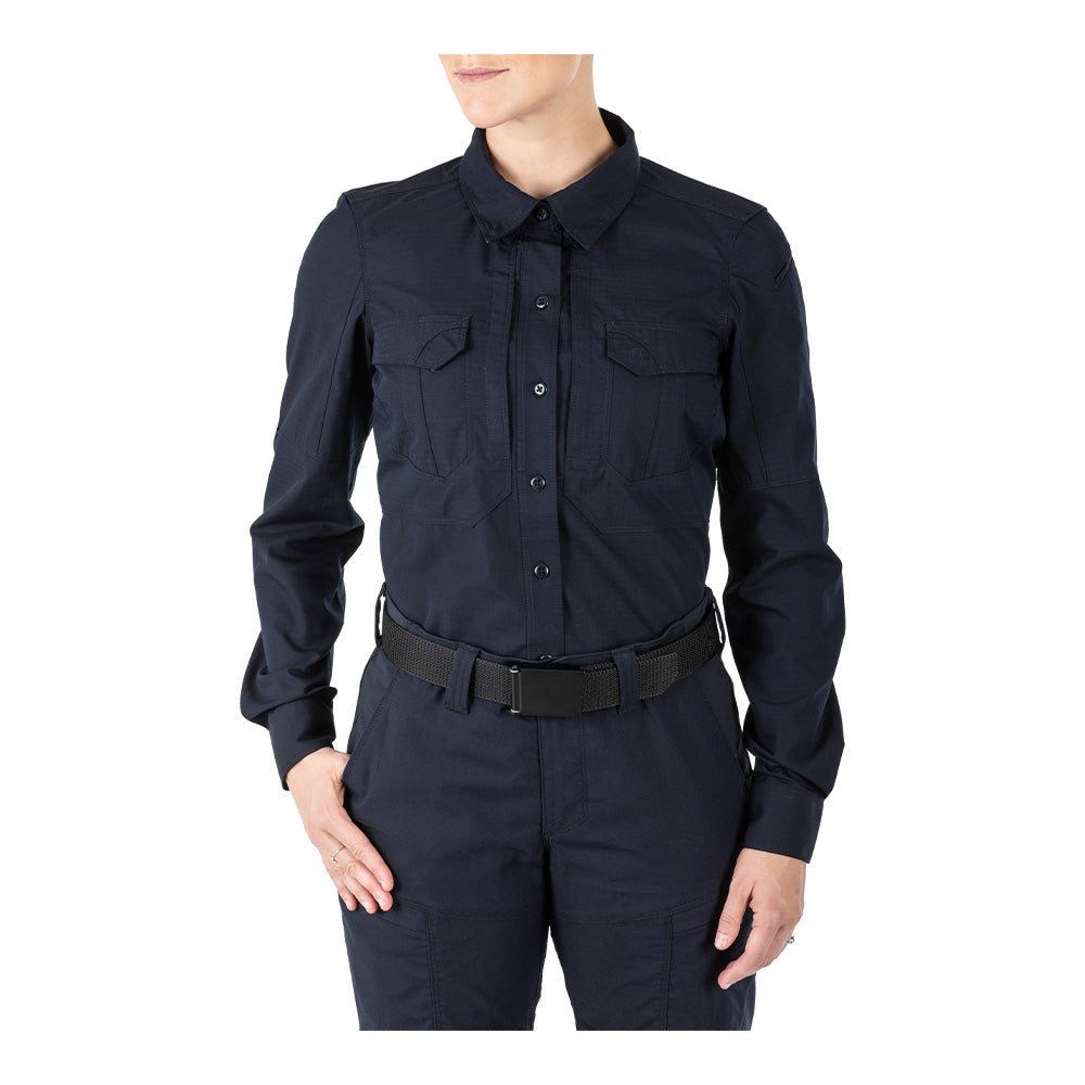 5.11 - Stryke Langærmet Dame Skjorte // Dark Navy (724) fra 5.11 - billede nr. 1 hos GrejFreak.dk