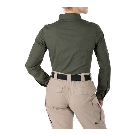 5.11 - Stryke Langærmet Dame Skjorte // TDU Green (190) fra 5.11 - billede nr. 2 hos GrejFreak.dk