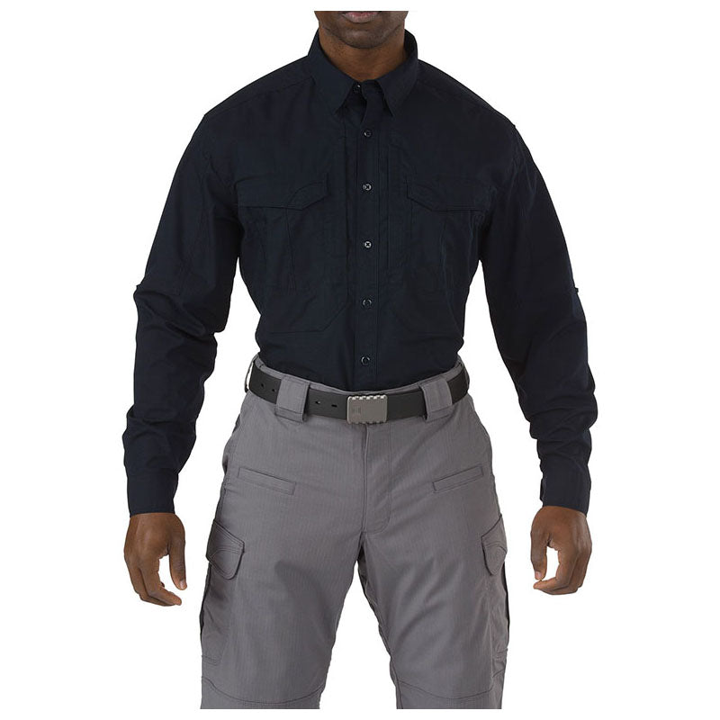 5.11 - Stryke Langærmet Skjorte // Dark Navy (724) fra 5.11 - billede nr. 1 hos GrejFreak.dk