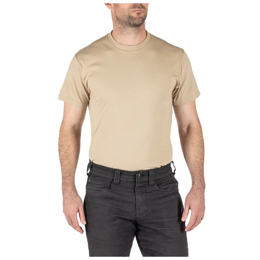 5.11 - Utili-T Crew T-shirt 3-pak // Lys Sand / Tan fra 5.11 - billede nr. 2 hos GrejFreak.dk
