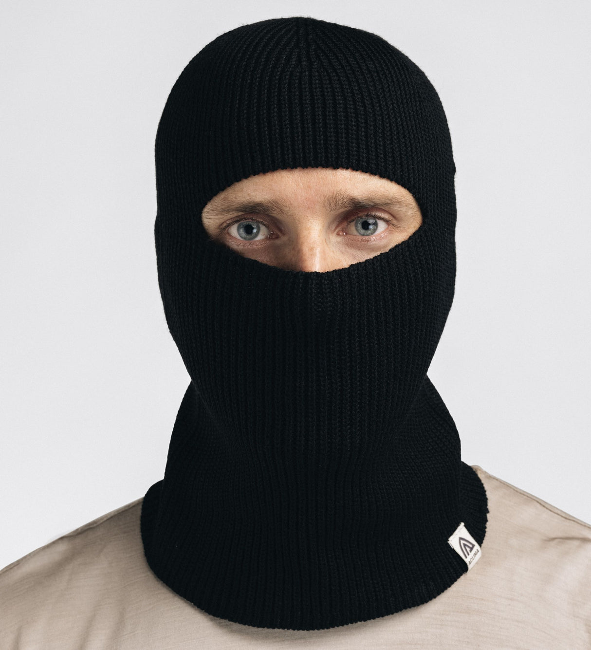 Aclima - Flat Knit Balaclava Hat // Sort fra Aclima - billede nr. 5 hos GrejFreak.dk