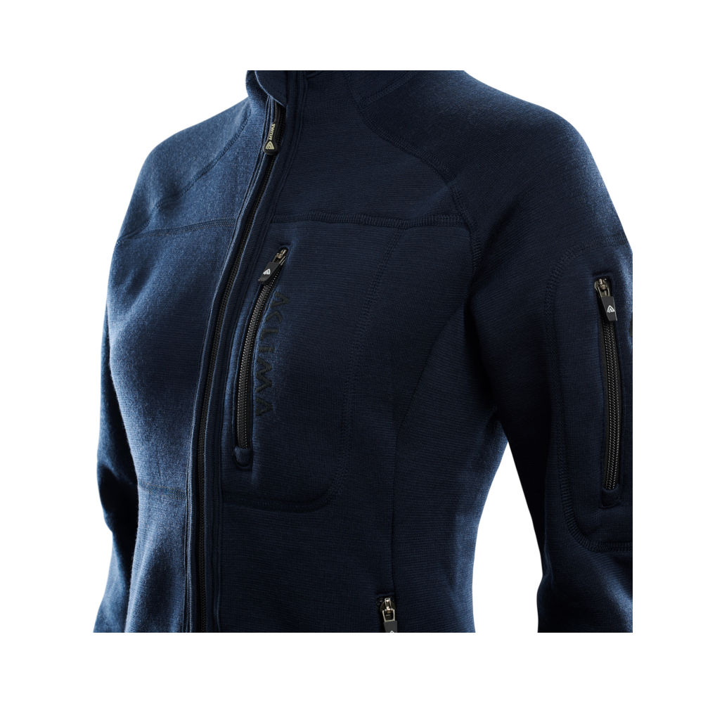 Aclima - FleeceWool 250g Dame Jakke // Blå / Navy fra Aclima - billede nr. 3 hos GrejFreak.dk
