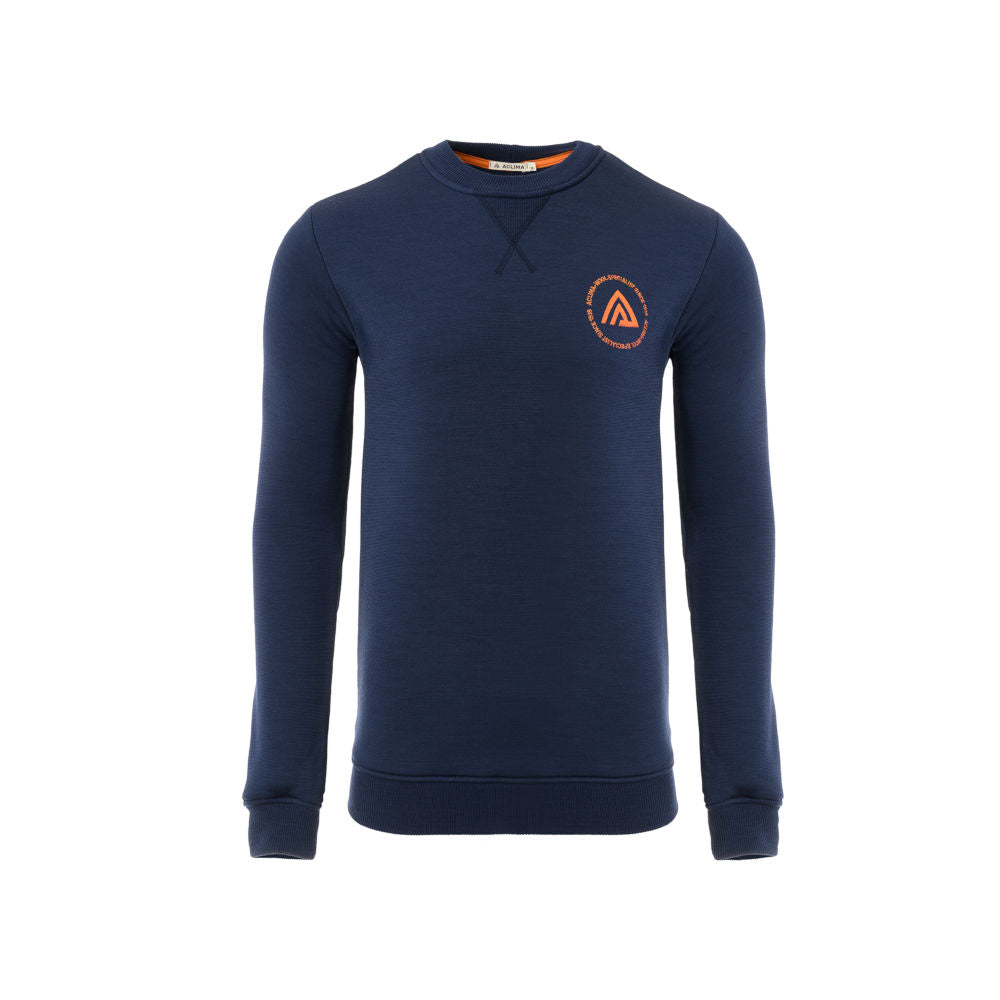 Aclima - FleeceWool 250g Herre Crew Neck Trøje V2 // Blå fra Aclima - billede nr. 1 hos GrejFreak.dk