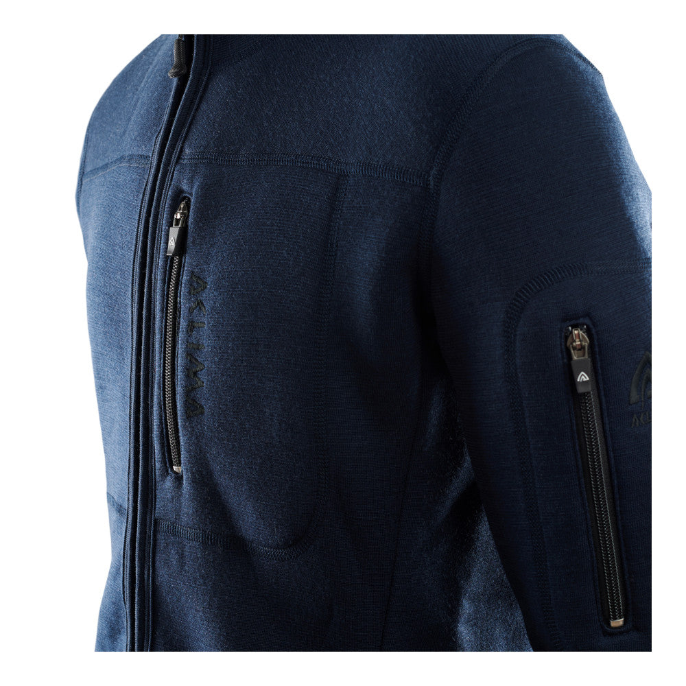 Aclima - FleeceWool Herre Jakke // Navy Blå fra Aclima - billede nr. 3 hos GrejFreak.dk