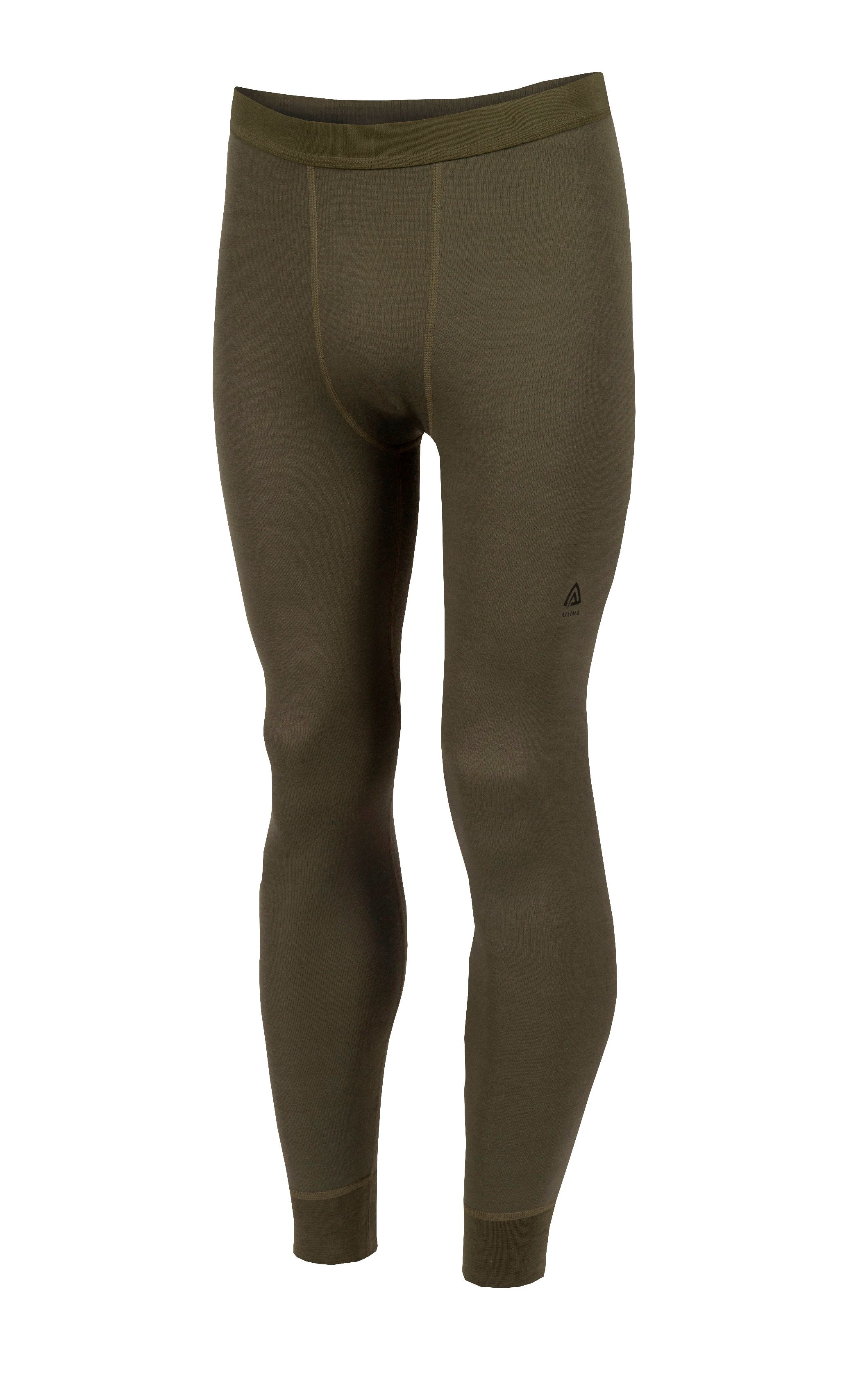 Aclima - HotWool 230g Unisex Lange Underbukser // Olivengrøn fra Aclima - billede nr. 1 hos GrejFreak.dk