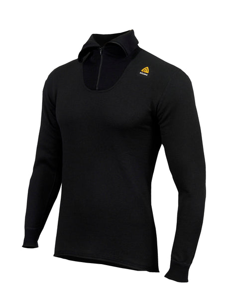 Aclima - HotWool 230g Unisex Polo // Sort fra Aclima - billede nr. 1 hos GrejFreak.dk
