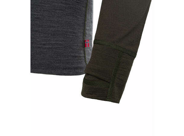 Aclima - LightWool 180 Herre Polo Med Lynlås // Tarmac/Marengo fra Aclima - billede nr. 4 hos GrejFreak.dk