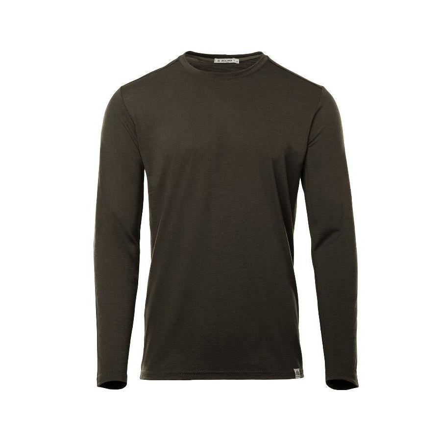 Aclima - LightWool 180g Langærmet Herre Uldtrøje // Tarmac fra Aclima - billede nr. 1 hos GrejFreak.dk