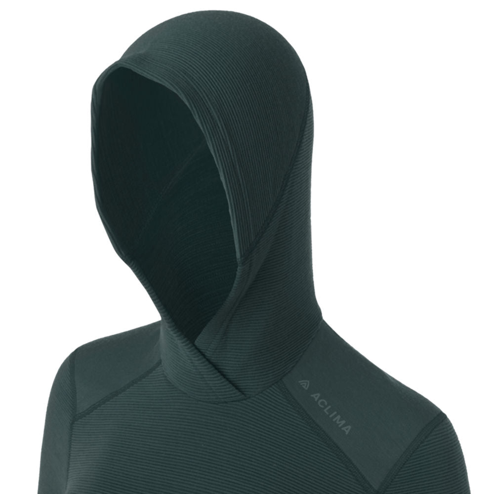 Aclima - StreamWool 400g Dame Hoodie // Grøn fra Aclima - billede nr. 3 hos GrejFreak.dk