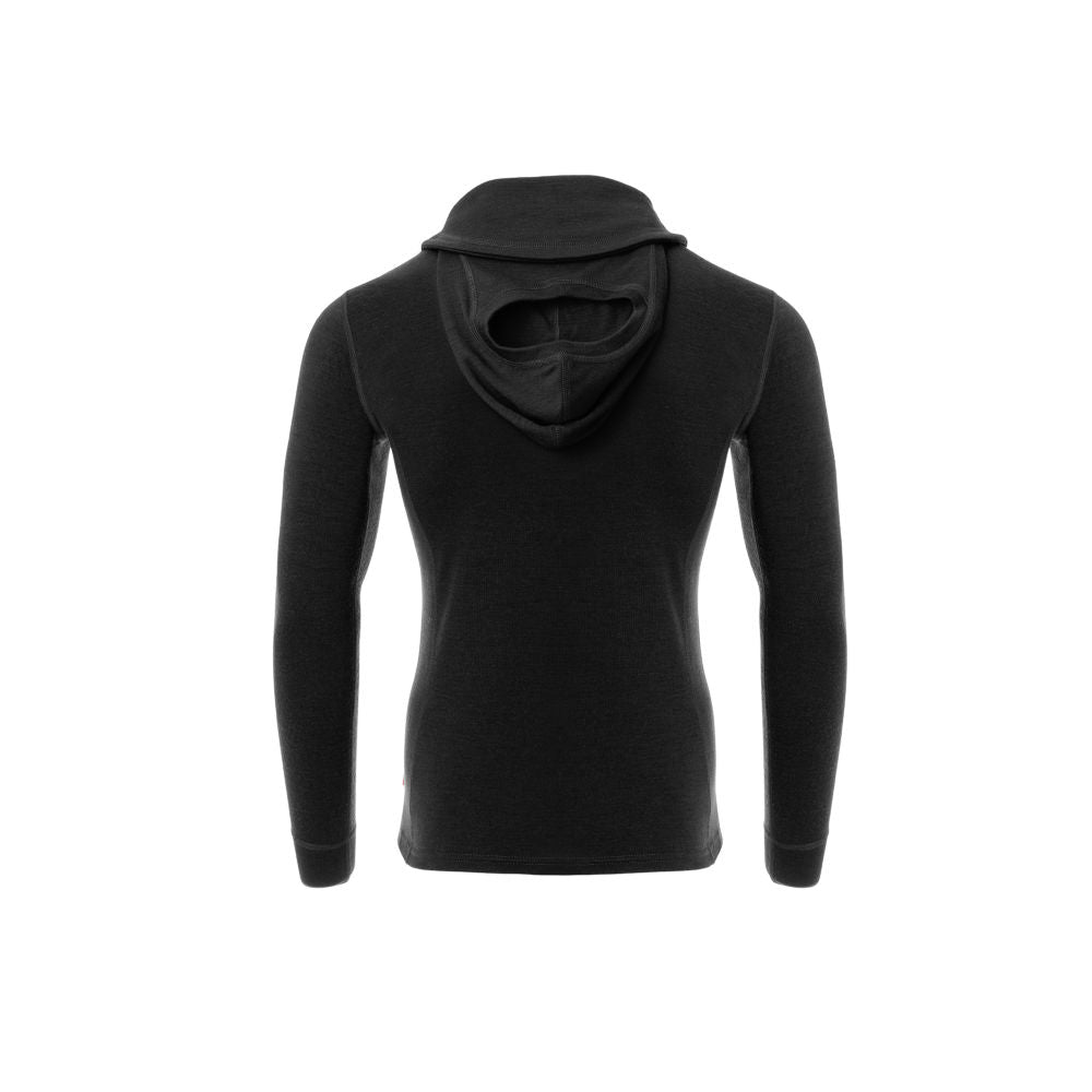 Aclima - WarmWool 200g Herre Hoodsweater V2 // Sort fra Aclima - billede nr. 2 hos GrejFreak.dk