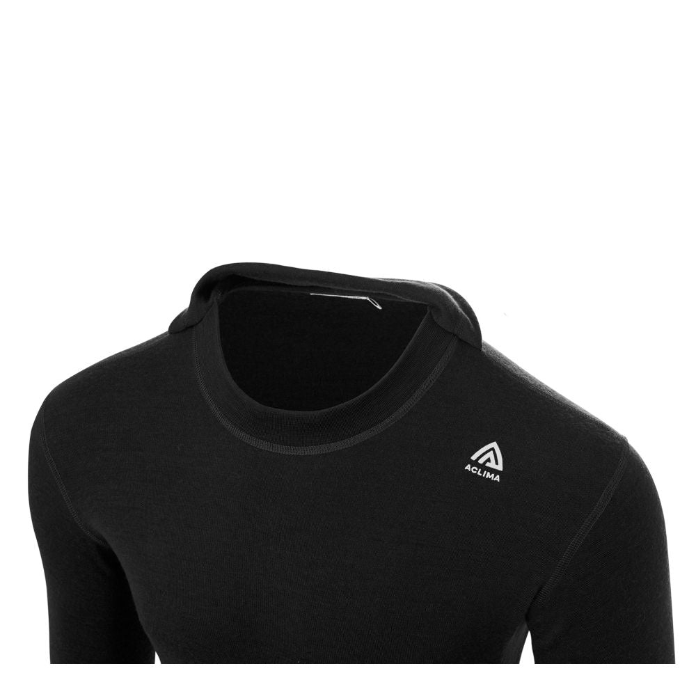 Aclima - WarmWool 200g Herre Hoodsweater V2 // Sort fra Aclima - billede nr. 3 hos GrejFreak.dk