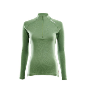 Aclima - WarmWool Dame Mock Neck m. Lynlås // Lys grøn fra Aclima - billede nr. 1 hos GrejFreak.dk