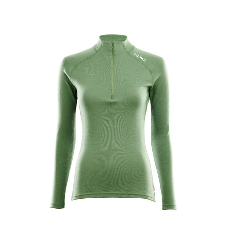 Aclima - WarmWool Dame Mock Neck m. Lynlås // Lys grøn fra Aclima - billede nr. 1 hos GrejFreak.dk