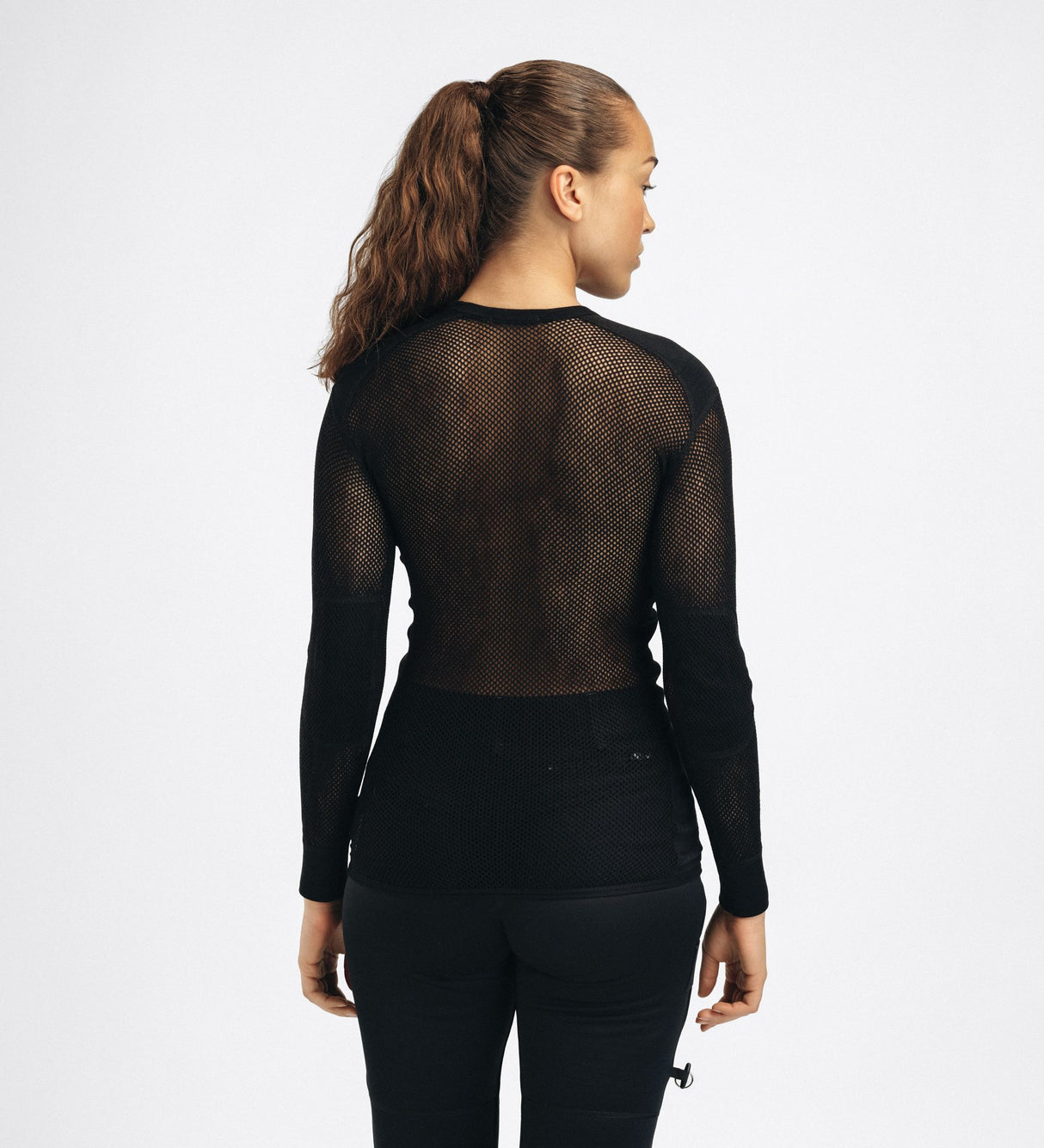 Aclima - WoolNet 120g Dame Crew Neck Uldtrøje // Sort fra Aclima - billede nr. 5 hos GrejFreak.dk