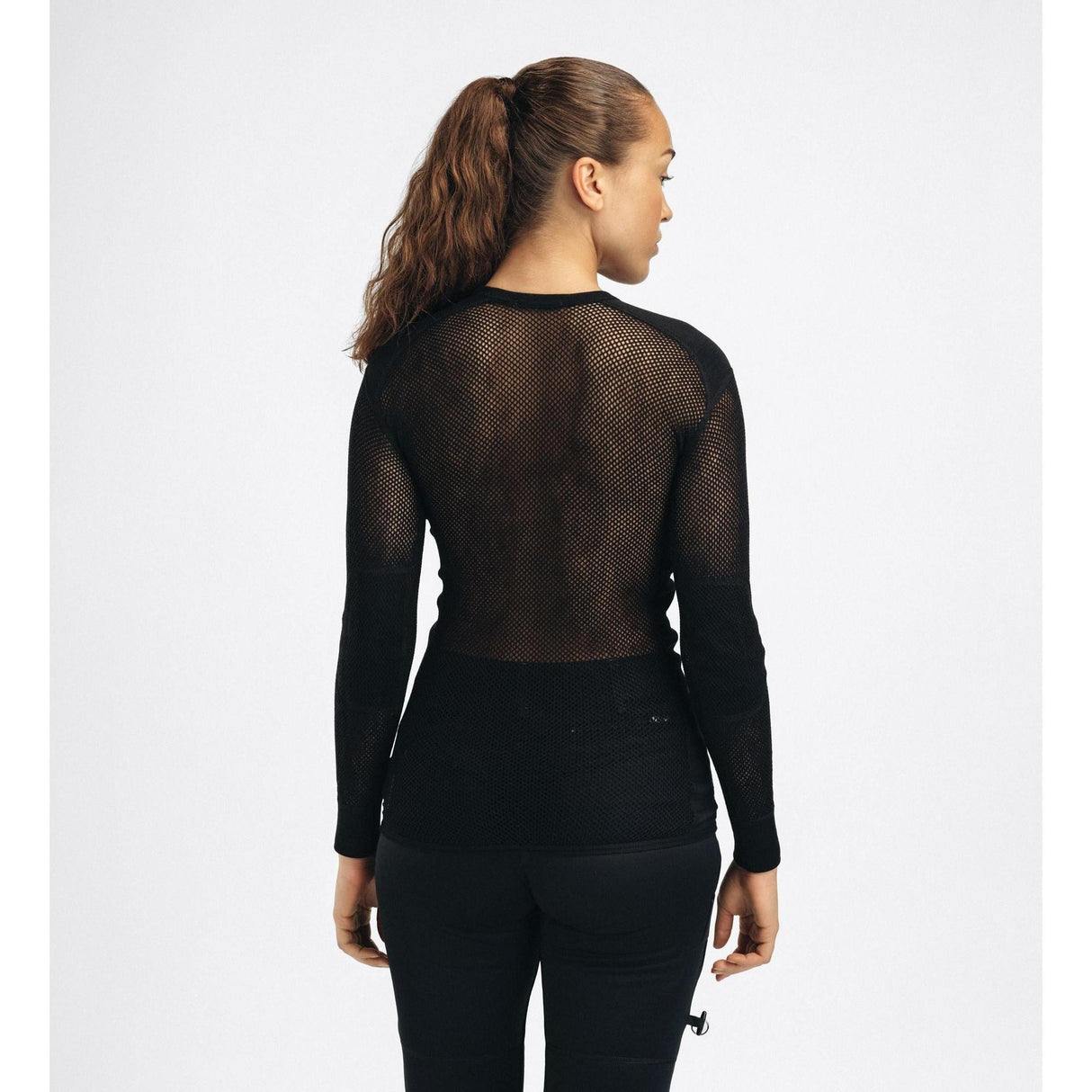 Aclima - WoolNet 120g Dame Crew Neck Uldtrøje // Sort fra Aclima - billede nr. 5 hos GrejFreak.dk