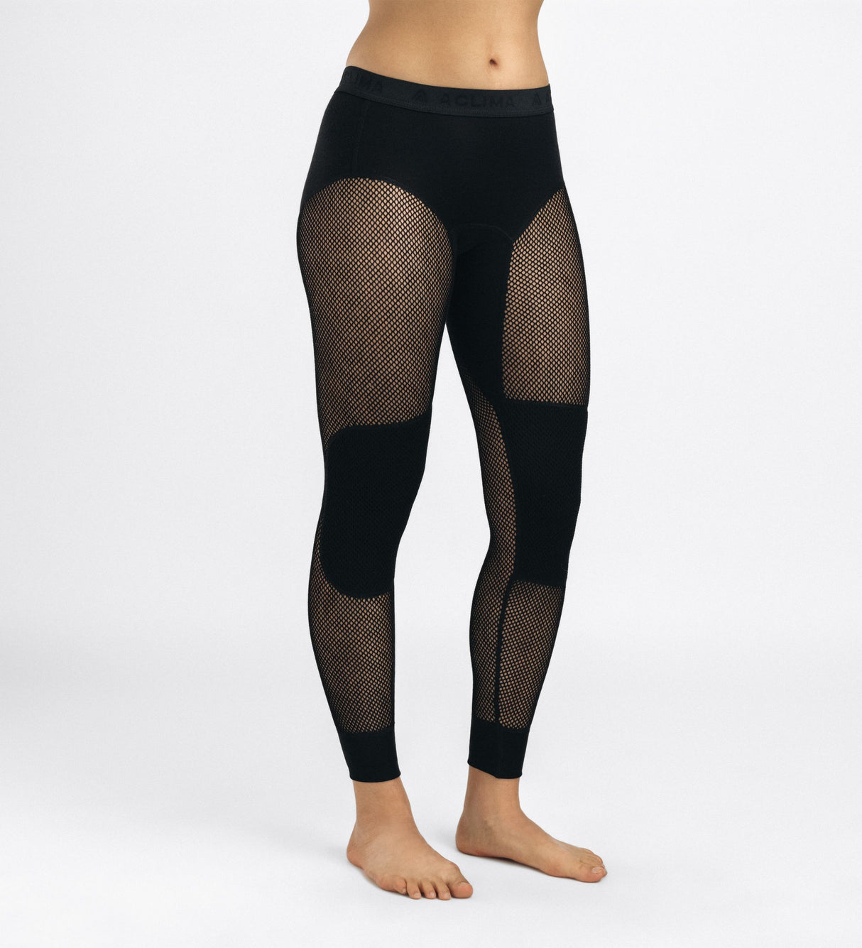 Aclima - WoolNet 120g Dame Lange Underbukser // Sort fra Aclima - billede nr. 5 hos GrejFreak.dk