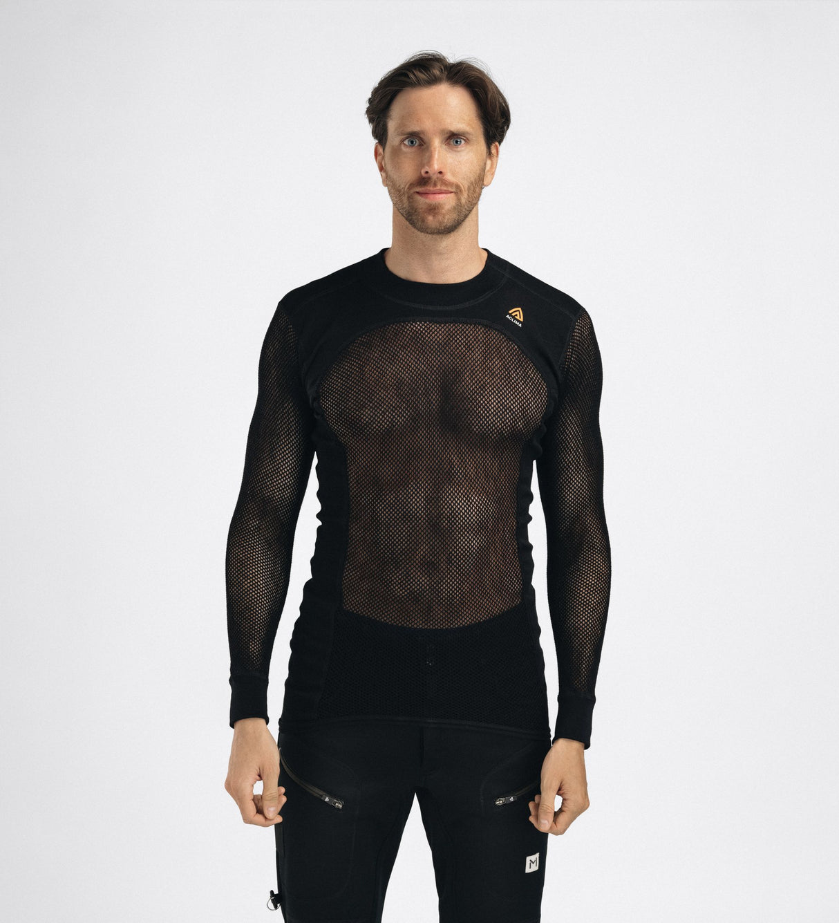 Aclima - Woolnet 120g Herre Crew Neck Uldtrøje // Sort fra Aclima - billede nr. 5 hos GrejFreak.dk