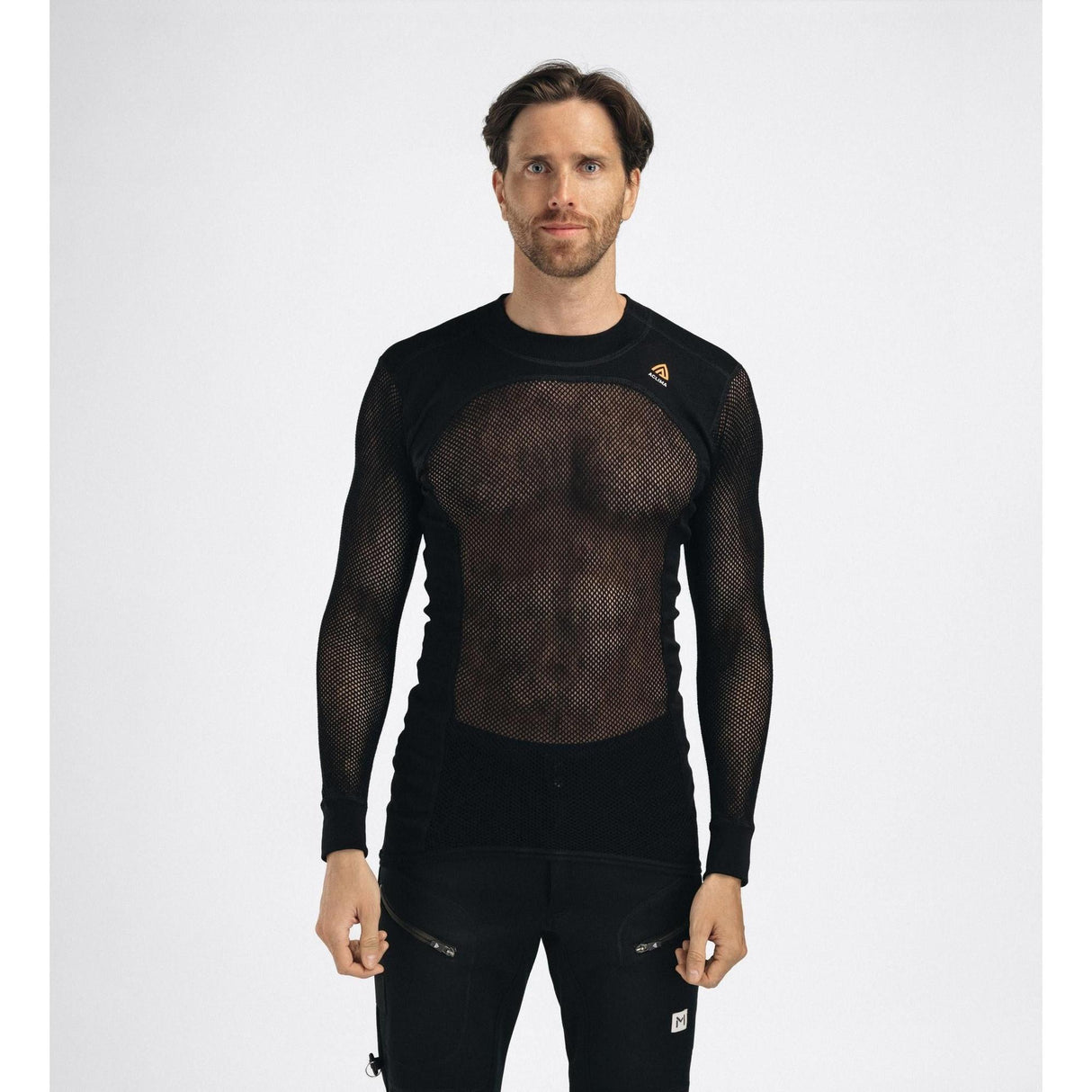 Aclima - Woolnet 120g Herre Crew Neck Uldtrøje // Sort fra Aclima - billede nr. 5 hos GrejFreak.dk