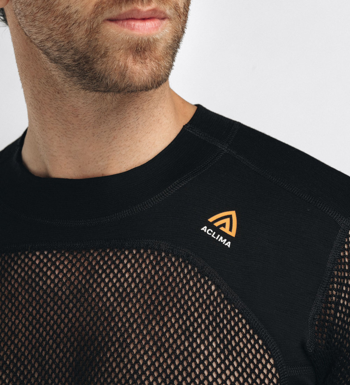 Aclima - Woolnet 120g Herre Crew Neck Uldtrøje // Sort fra Aclima - billede nr. 8 hos GrejFreak.dk