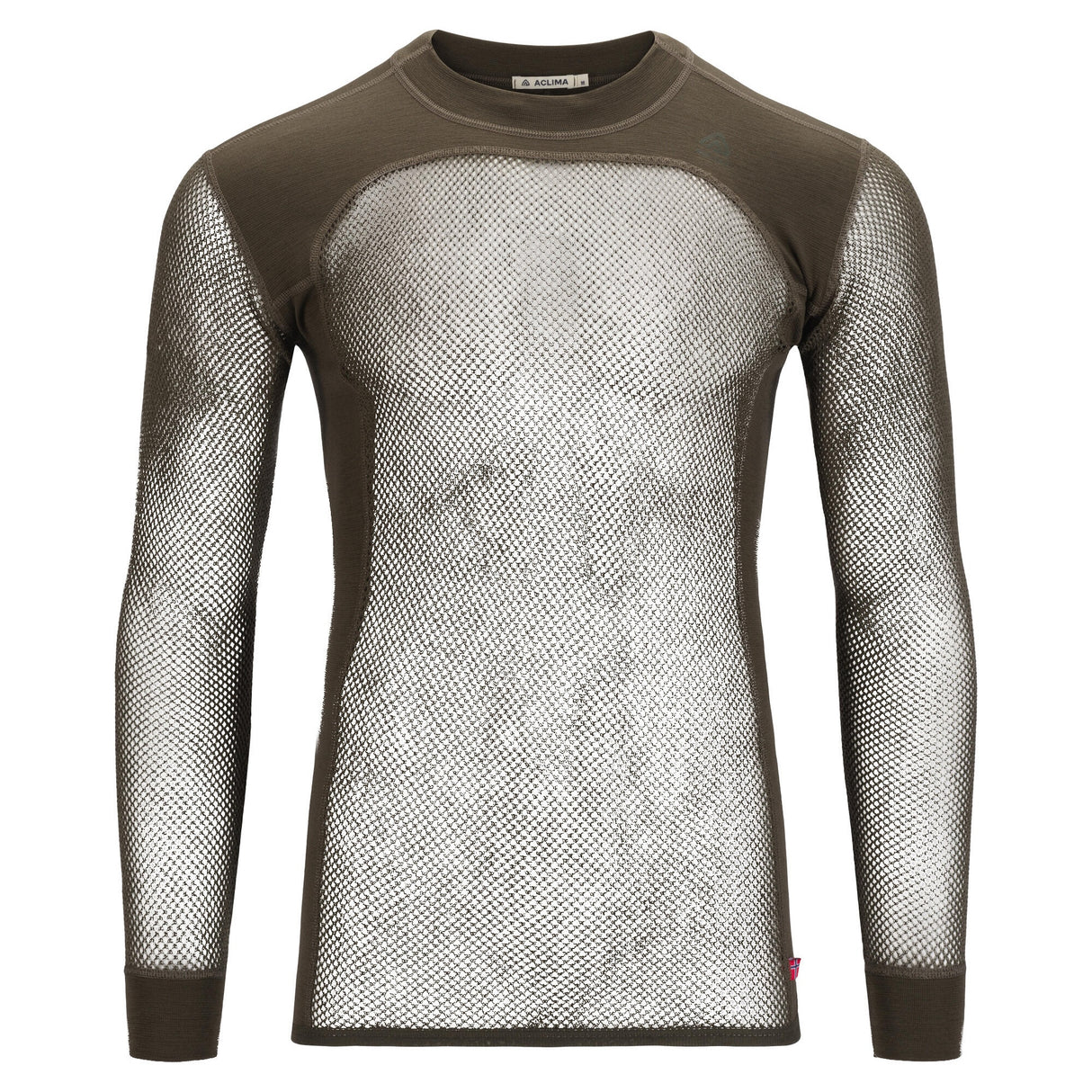 Aclima - WoolNet 120g Herre Crew Neck Uldtrøje // Tarmac fra Aclima - billede nr. 1 hos GrejFreak.dk