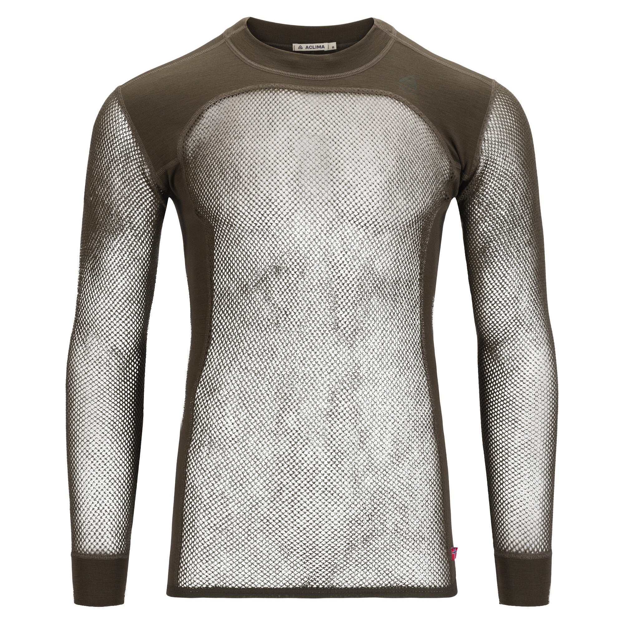 Aclima - WoolNet 120g Herre Crew Neck Uldtrøje // Tarmac fra Aclima - billede nr. 1 hos GrejFreak.dk