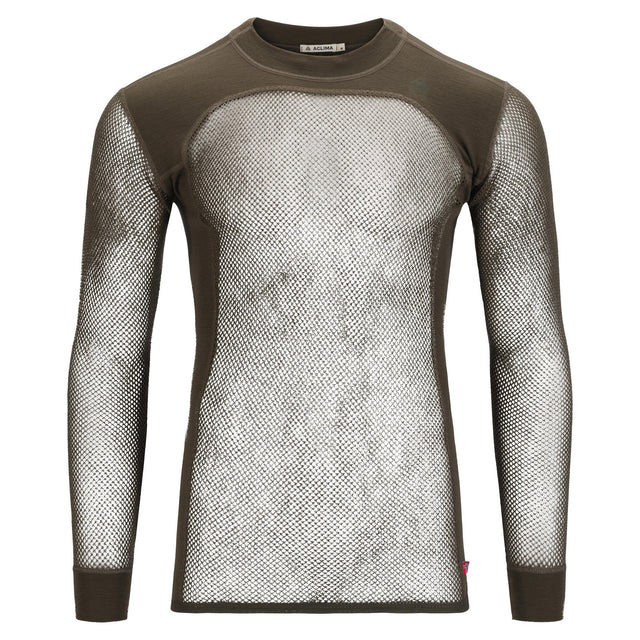 Aclima - WoolNet 120g Herre Crew Neck Uldtrøje // Tarmac fra Aclima - billede nr. 1 hos GrejFreak.dk