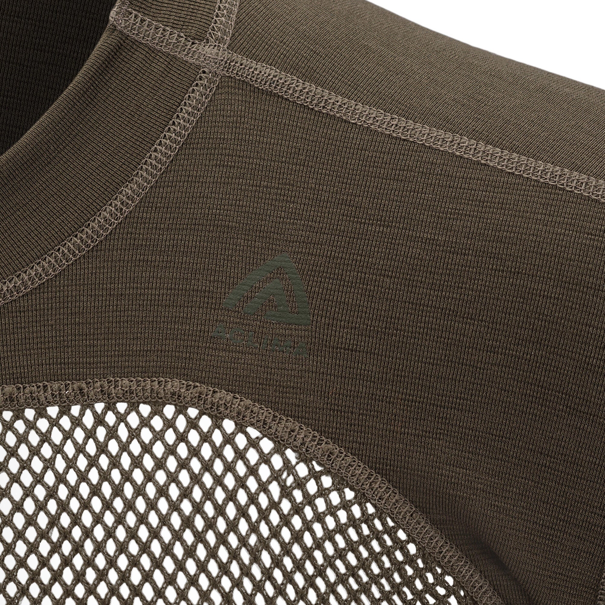 Aclima - WoolNet 120g Herre Crew Neck Uldtrøje // Tarmac fra Aclima - billede nr. 4 hos GrejFreak.dk