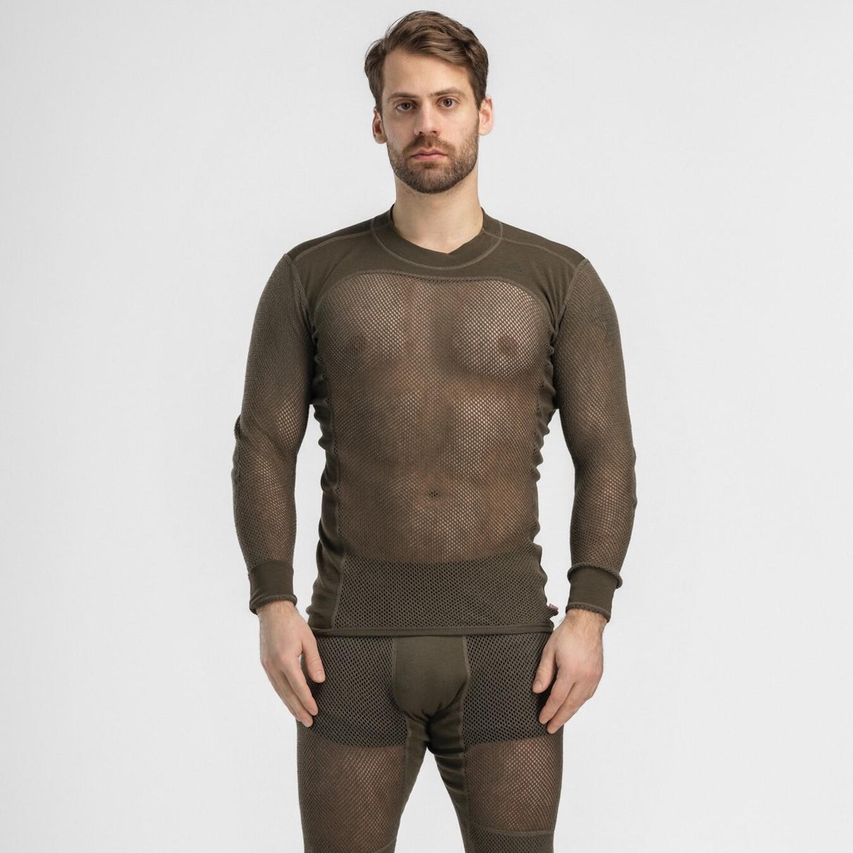 Aclima - WoolNet 120g Herre Crew Neck Uldtrøje // Tarmac fra Aclima - billede nr. 5 hos GrejFreak.dk