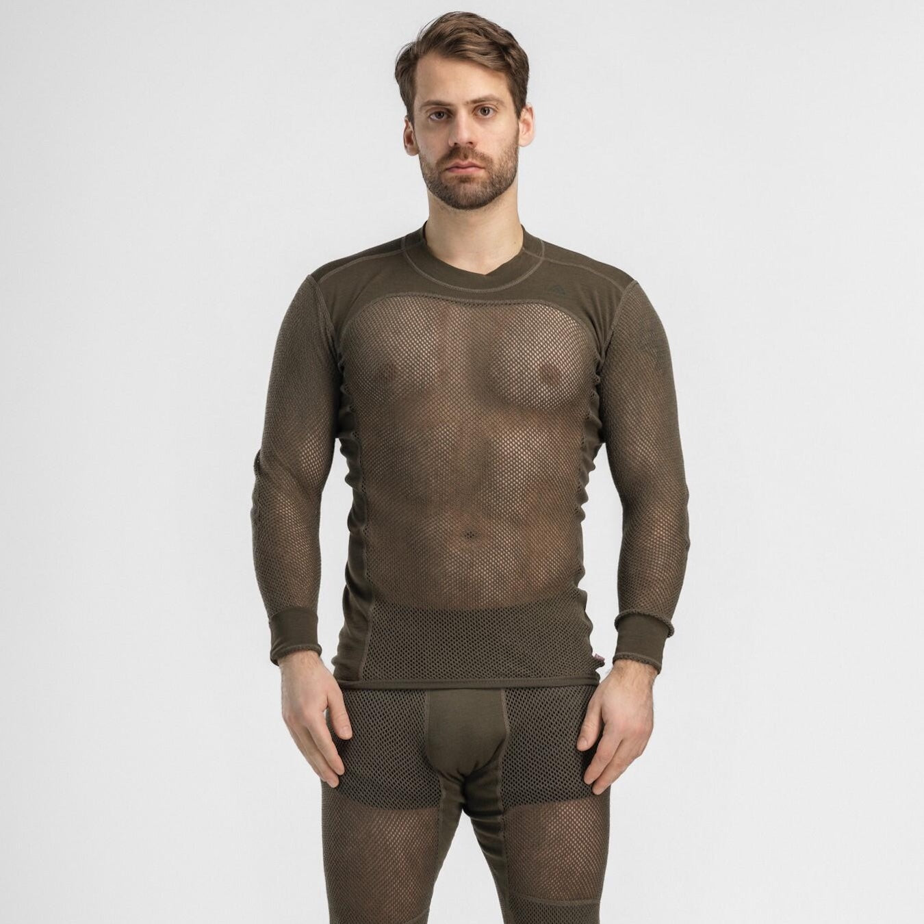 Aclima - WoolNet 120g Herre Crew Neck Uldtrøje // Tarmac fra Aclima - billede nr. 5 hos GrejFreak.dk