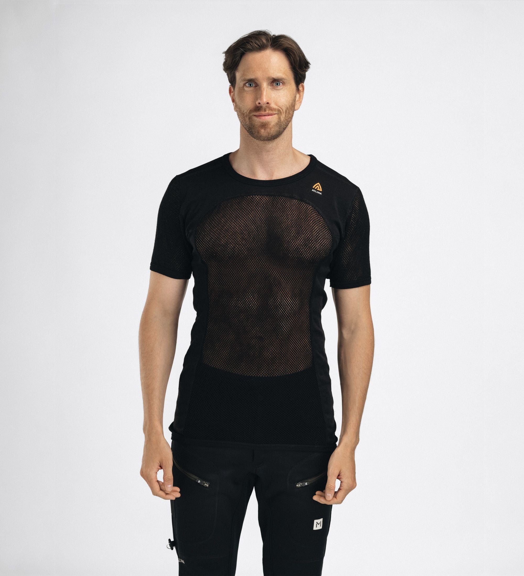 Aclima - WoolNet 120g Herre T-shirt // Sort fra Aclima - billede nr. 4 hos GrejFreak.dk