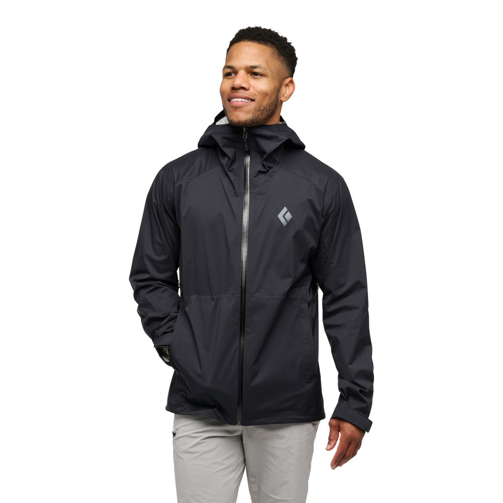 Black Diamond - FINELINE STRETCH Regnjakke // Sort fra GrejFreak.dk - billede nr. 2 hos GrejFreak.dk