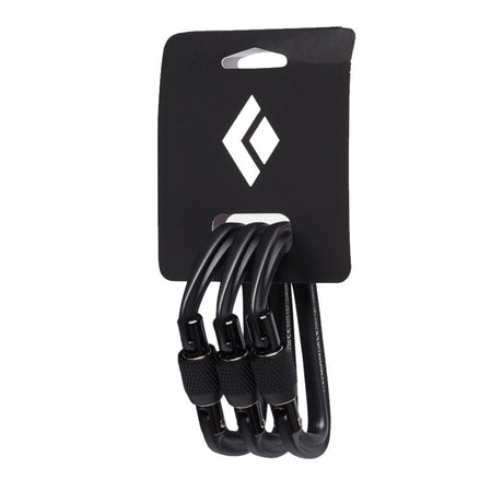 Black Diamond - Hotforge Screwgate Karabin (3 pak) // Sort fra Black Diamond - billede nr. 1 hos GrejFreak.dk