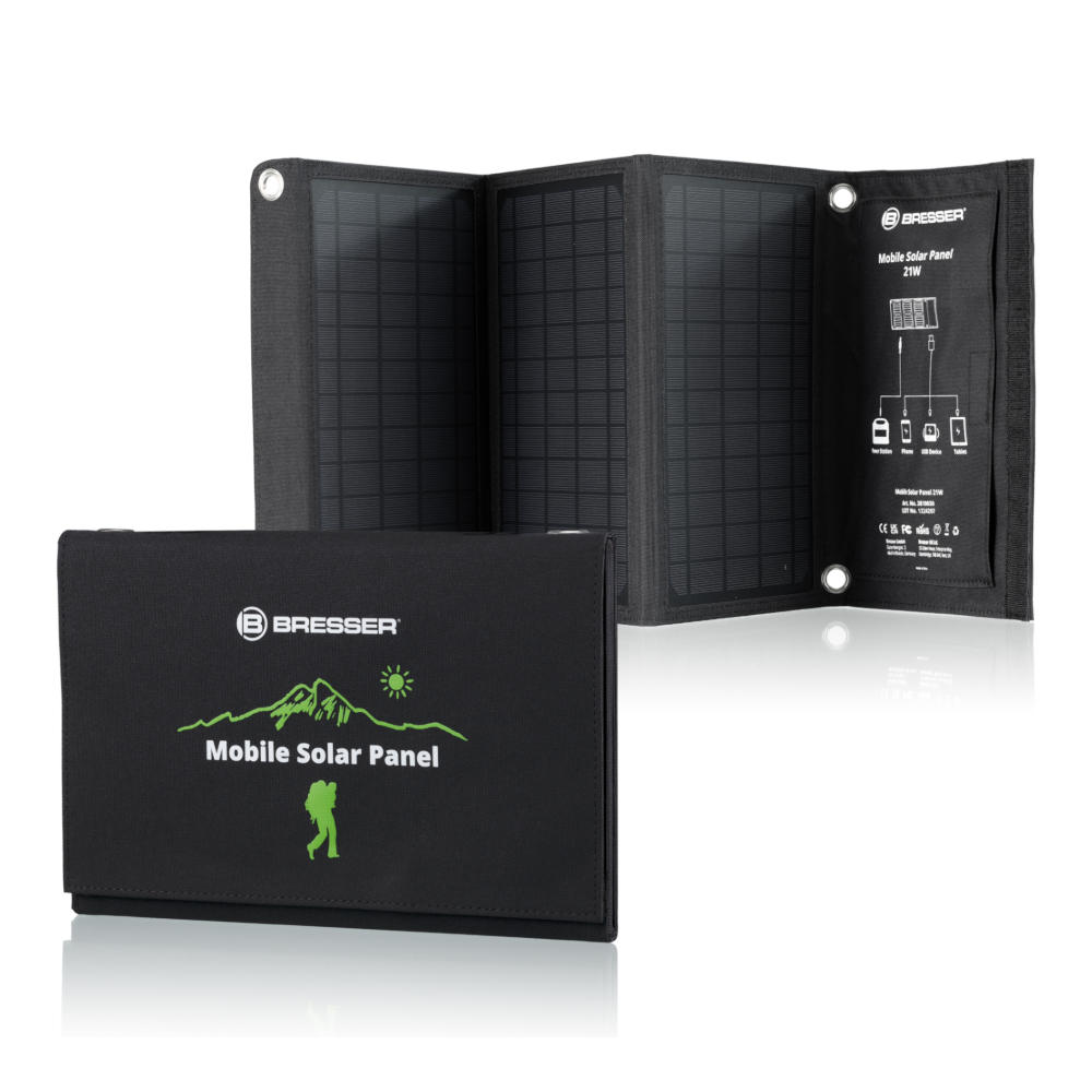 Bresser - Mobile Solar Solcellepanel 21W fra Bresser - billede nr. 1 hos GrejFreak.dk